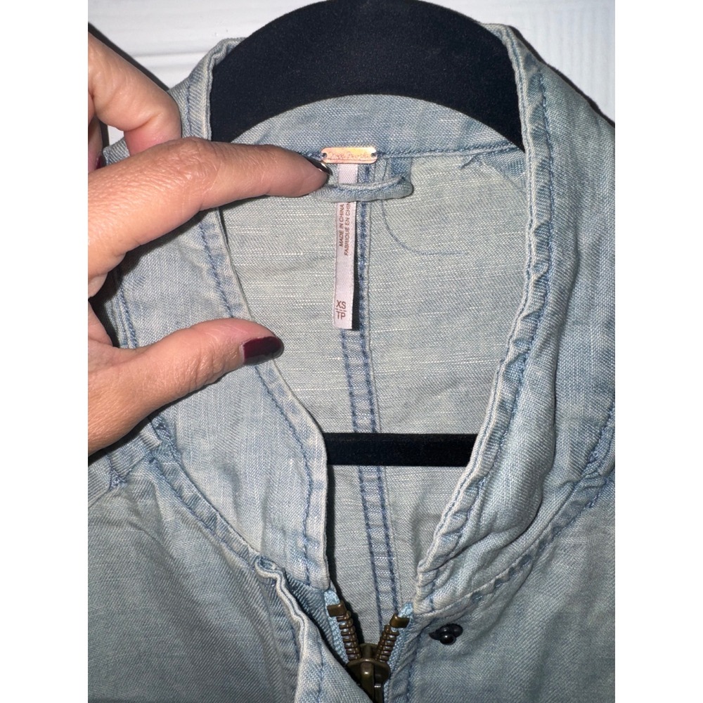 Free people Embroidered denim jacket - Picture 2 of 5